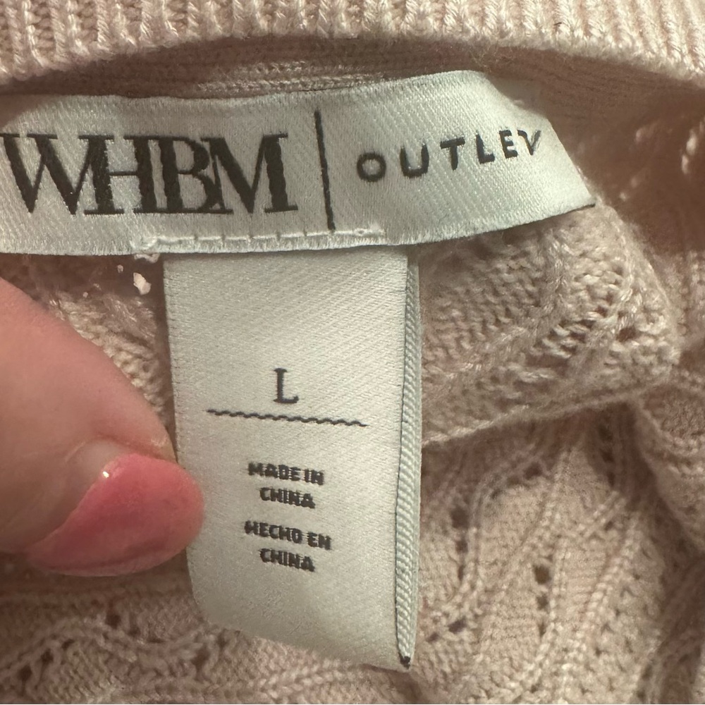 Women's Light Pink Sweater - Picture 7 of 8